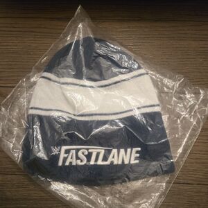 WWE Fastlane Beanie - Blue and White